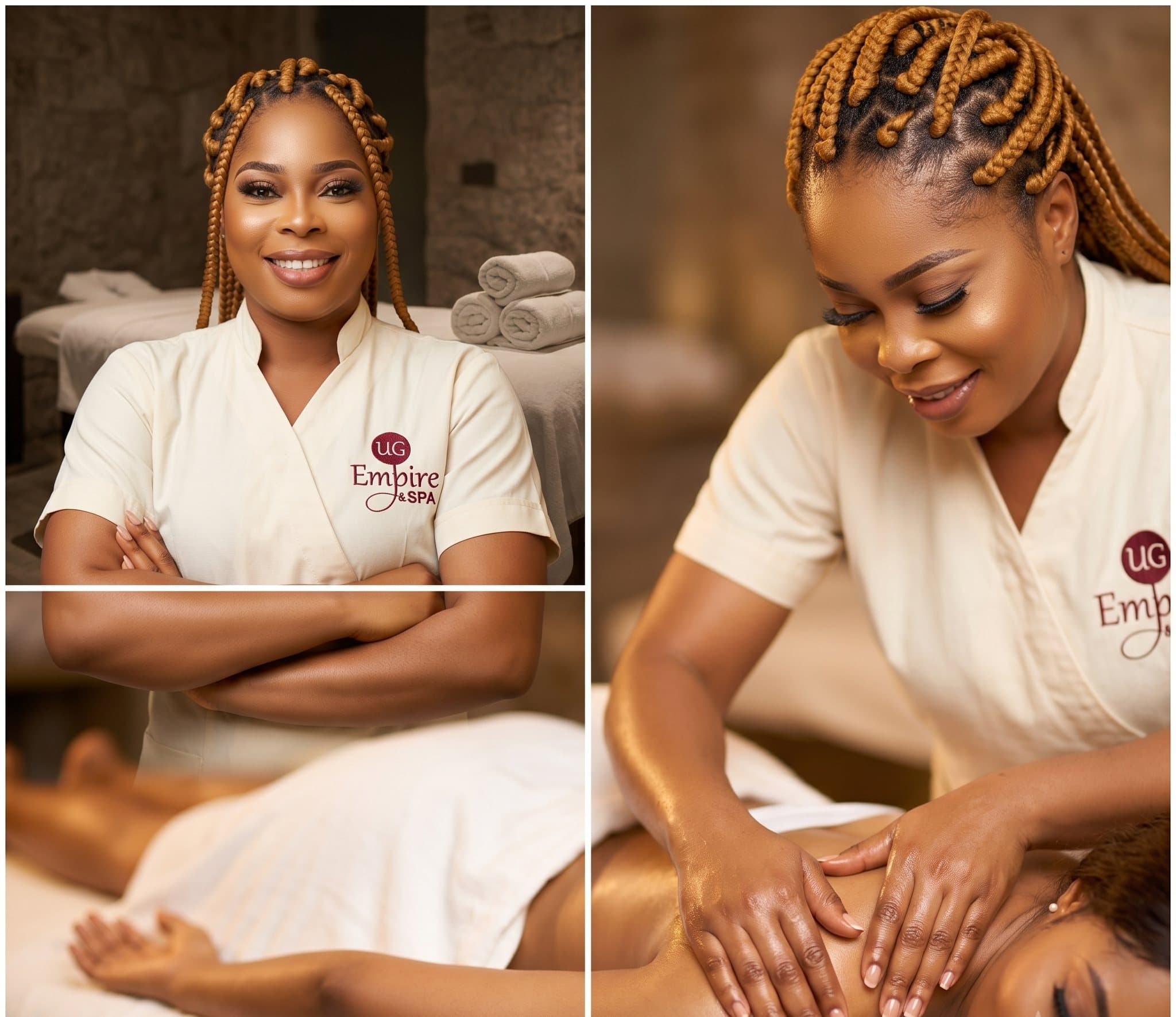 Moments from the spa — treatments and hands-on practice